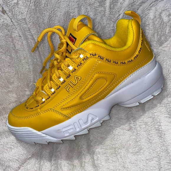 yellow shoes fila